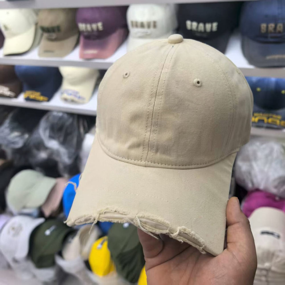 Street Fashion Y2K - Unisex Kırık Kenarlı Beyzbol Şapkası Vintage