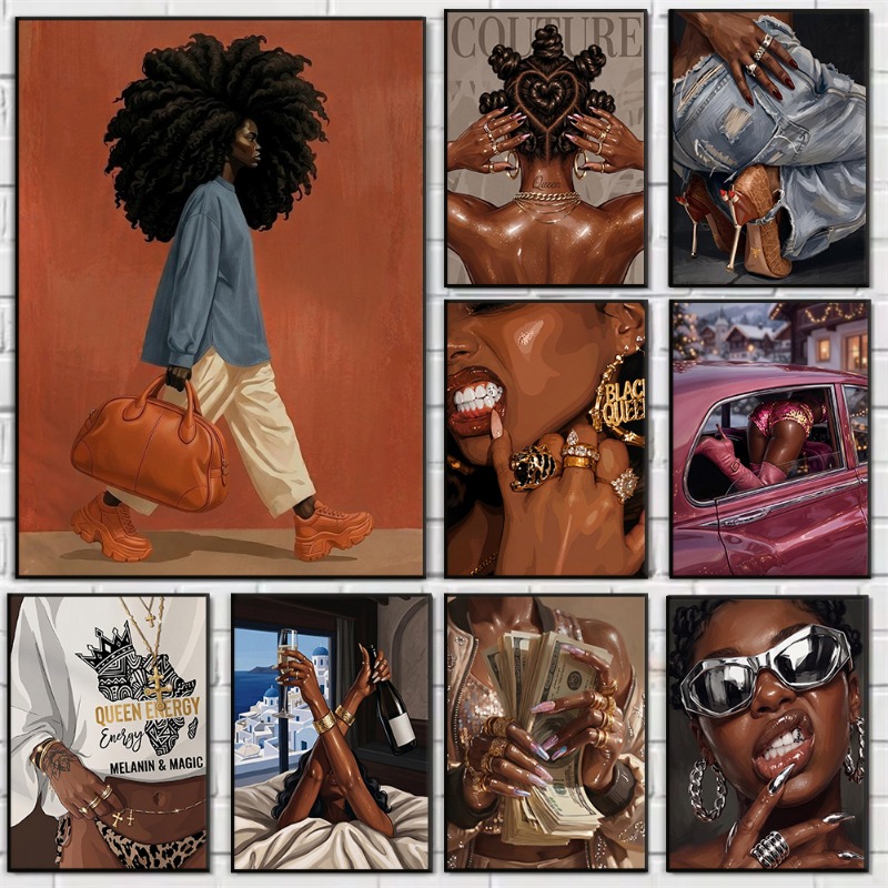 Queen Street Fashion - Afro Tarzı Sokak Kraliçesi, Hip-Hop, Siyah