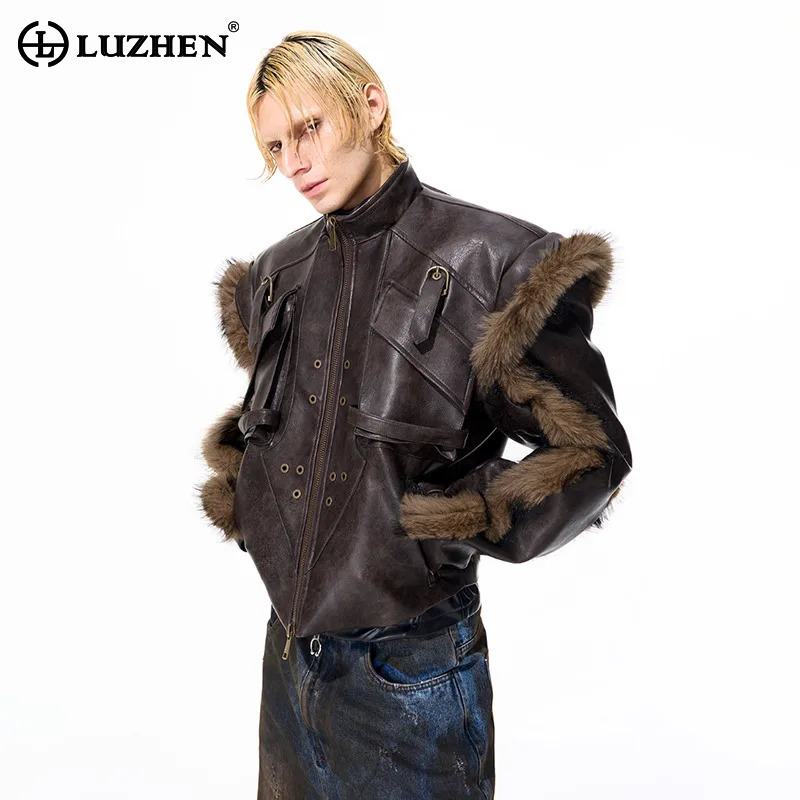 Street Fashion Men 2025 - LUZHEN Moda Kişiselleştirilmiş High Street Kürk