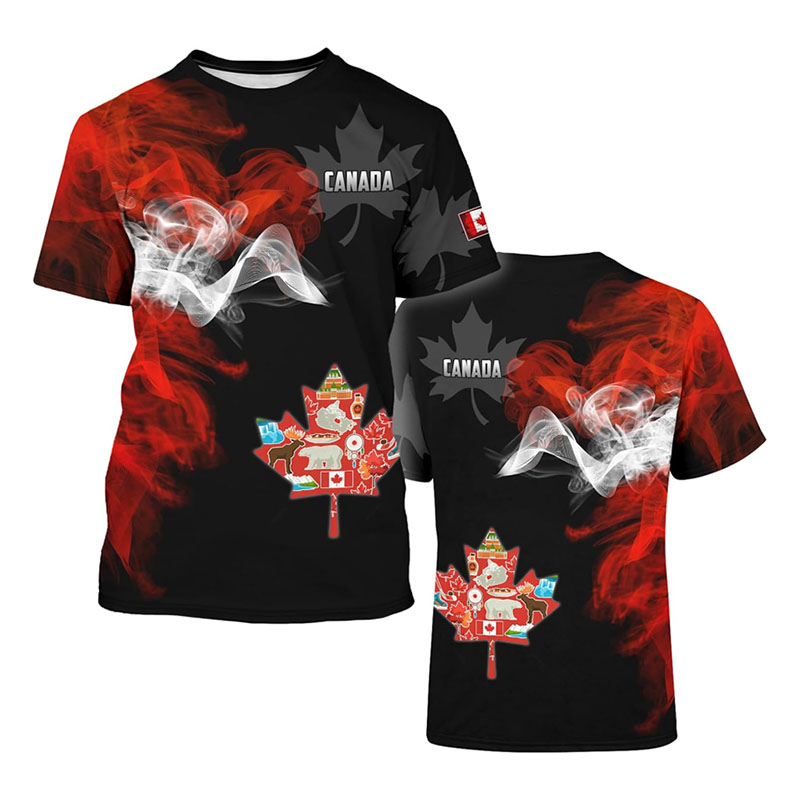 2025 Moda Yeni Kanada T-shirt  - Street Fashion Canada incelemesi ve fiyatı