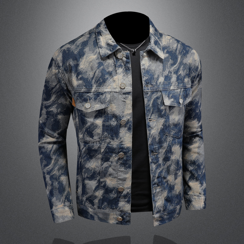 2023 Bahar Vintage Denim Ceket - Street Fashion Men 2025 incelemesi ve fiyatı